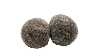 High-Quality Steel Wool Scrubbers Isolated on transparent Background Perfect for Kitchen Cleaning and Household Use