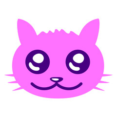 Home Cat Looks Adorable Happy Sweet Little Smile Face Kitten Pet Design Funny Cool Cartoon Cute Cats Lovers Comic Fun Love Kittens Adorable Feline Like Playful Kitties Fur Baby Illustration Paw Owners