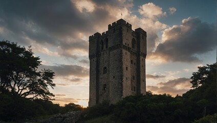 Obraz premium The archer tower's structure inspires awe and respect