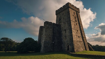The archer tower's weathered stones echo the passage of time and history