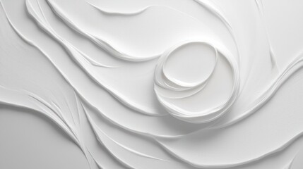 Obraz premium White lotion beauty skincare cream texture cosmetic product background 