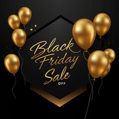 Black Friday sale banner with huge discounts, special offers, and limited time deals.