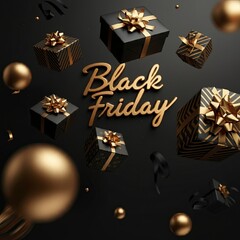 Black Friday sale banner with huge discounts, special offers, and limited time deals.