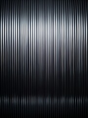 Obraz premium abstract black matte background with delicate glossy stripes adding dynamics and volume