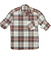 3d illustration autumn season men casual shirt with cotton material soft finishing.