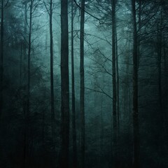 Obraz premium fog in the forest