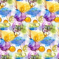 Obraz premium watercolor Shibori pattern, tie dye allover, textile, Shibori allover, dye pattern, watercolour pattern,design Abstract Print, Shibori print