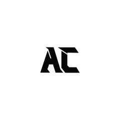 AC monogram logo design letter text name symbol monochrome logotype alphabet character simple logo