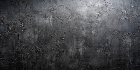 Fototapeta premium black scratched plaster wall surface silhouette