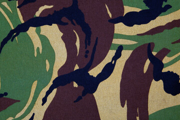 Fabric in camouflage pattern a background or texture © Janusz