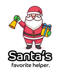 Santa's favorite helper- Christmas design