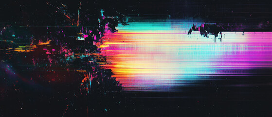 Obraz premium Mystical Fusion: Colors Dance In Chaotic Harmony