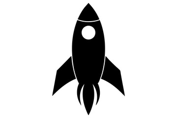 Rocket vector silhouette