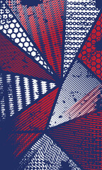 Abstract geometric wallpaper for extreme sports jersey sublimation print design