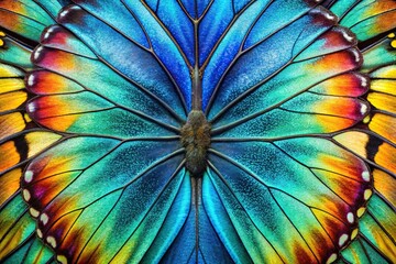 Abstract tropical butterfly wing pattern