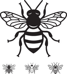 Obraz premium Elegant Vector Design of a Queen Bee Icon