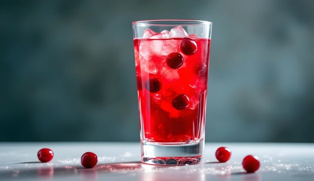 Kisel Traditional Ukrainian Fruit Drink with Red Berries (Ukrainian Cuisine)