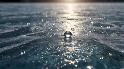 Water drops, background, water drops on leaves, water drops on sand, water drops on the ground, water drops on ice, water drops on snow, pattern 14