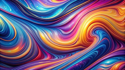 Obraz premium asymmetrical liquid abstract pattern background of space curve