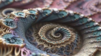 Abstract Fractal Spiral