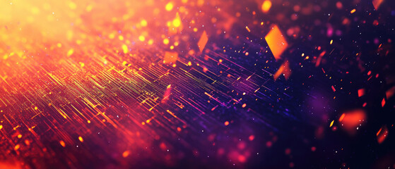 Vibrant Sparks In An Abstract Digital Art Background