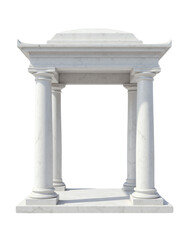 Obraz premium Classic Marble Structure with Columns and Open Entrance Design