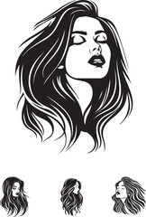woman with long hair