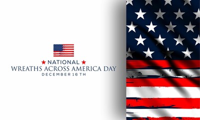 National Wreath across America Day.  , vektor background banner .