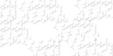 Abstract white minimal hexagon, modern abstract vector polygonal pattern. Futuristic abstract honeycomb technology white background. Luxury white hexagon pattern.