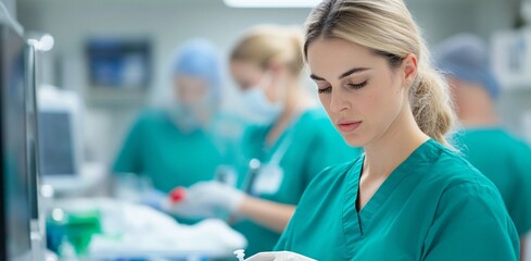 Nurse Demonstrating Proper Hand Hygiene Techniques