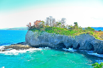 七ツ釜の風景　佐賀県唐津市