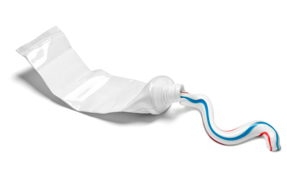 toothpaste white tube hygiene used empty