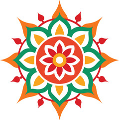 Indian festival mandala vector art 
