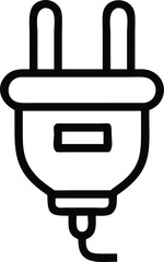 Obraz premium plug icon vector art