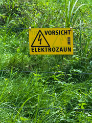 elektrozaun hinweis