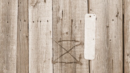 Wooden Fence Rustic Closeup Sepia Textured Natural Weathered Aged Vintage