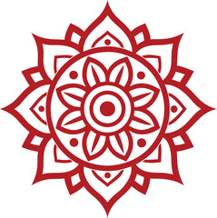 Indian traditional mandala art design line art
