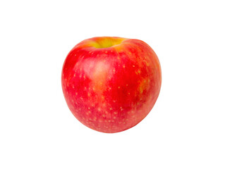 Closeup fresh red apple fruit isolated on white background. 