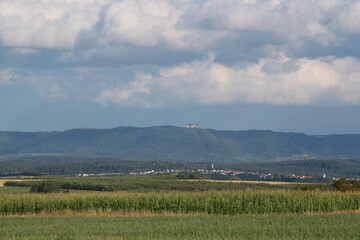 power lines in the mountains