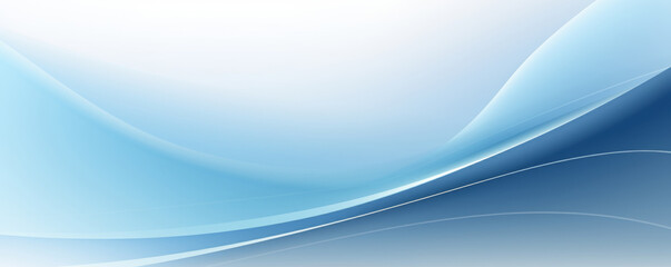 Abstract gradient background, wave with smooth color transitions from light blue to white.