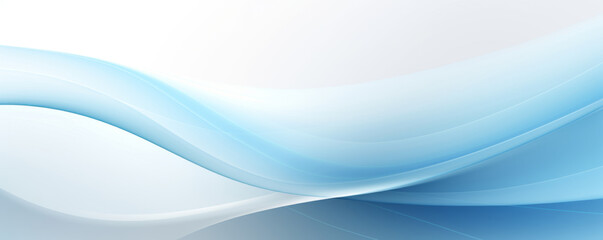 Fototapeta premium Abstract gradient background, wave with smooth color transitions from light blue to white.