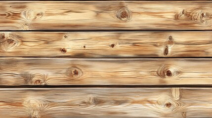 Fototapeta premium A close-up view of wooden planks showcasing their natural grain, texture, and warm tones. Perfect for backgrounds or design elements.