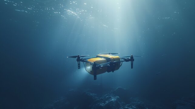 Underwater Drone in Subsea Habitat