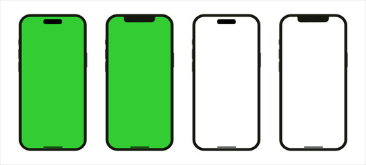 smartphone mockup vector illustration