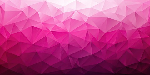Obraz premium Forced perspective pink abstract background of triangle low poly