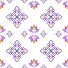 Ikat pattern design , Floral pixel art pattern, Textile business , Vector Images For printing on Fabric, Wallpaper, Carpet, Ceramics, etc.
