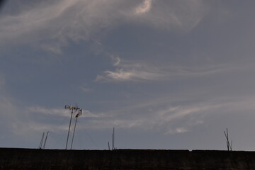 Fototapeta premium wind turbine at sunset