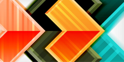 Arrow geometric abstract vector background. Vector Illustration For Wallpaper, Banner, Background, Card, Book Illustration, landing page