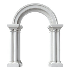 Obraz premium Elegant Architectural Archway with Decorative Columns and Details