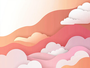 Vector Background with Soothing Coral and Soft Yellow for a Warm, Inviting Design